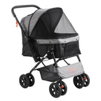 4-Wheel Pet Stroller for Dogs and Cats Perfect for Travel Exercise and Everyday Use