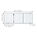 Free Standing Dog Gate Freestanding Pet Gate 3 Panels Foldable Dog Gate