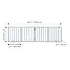 Free Standing Dog Gate Freestanding Pet Gate 3 Panels Foldable Dog Gate