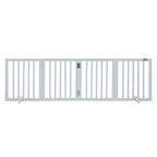 Free Standing Dog Gate Freestanding Pet Gate 3 Panels Foldable Dog Gate