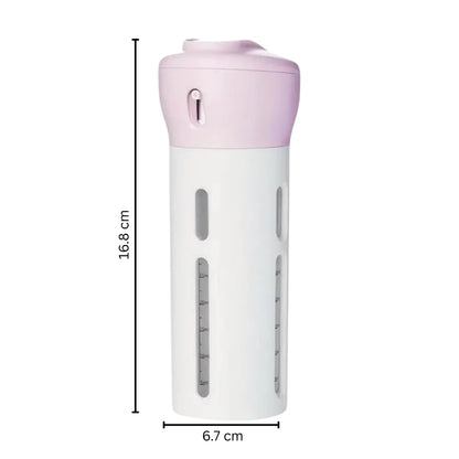 4 in 1 Portable Refillable Travel Liquid Dispenser Bottle for Shampoo Lotion and Perfume