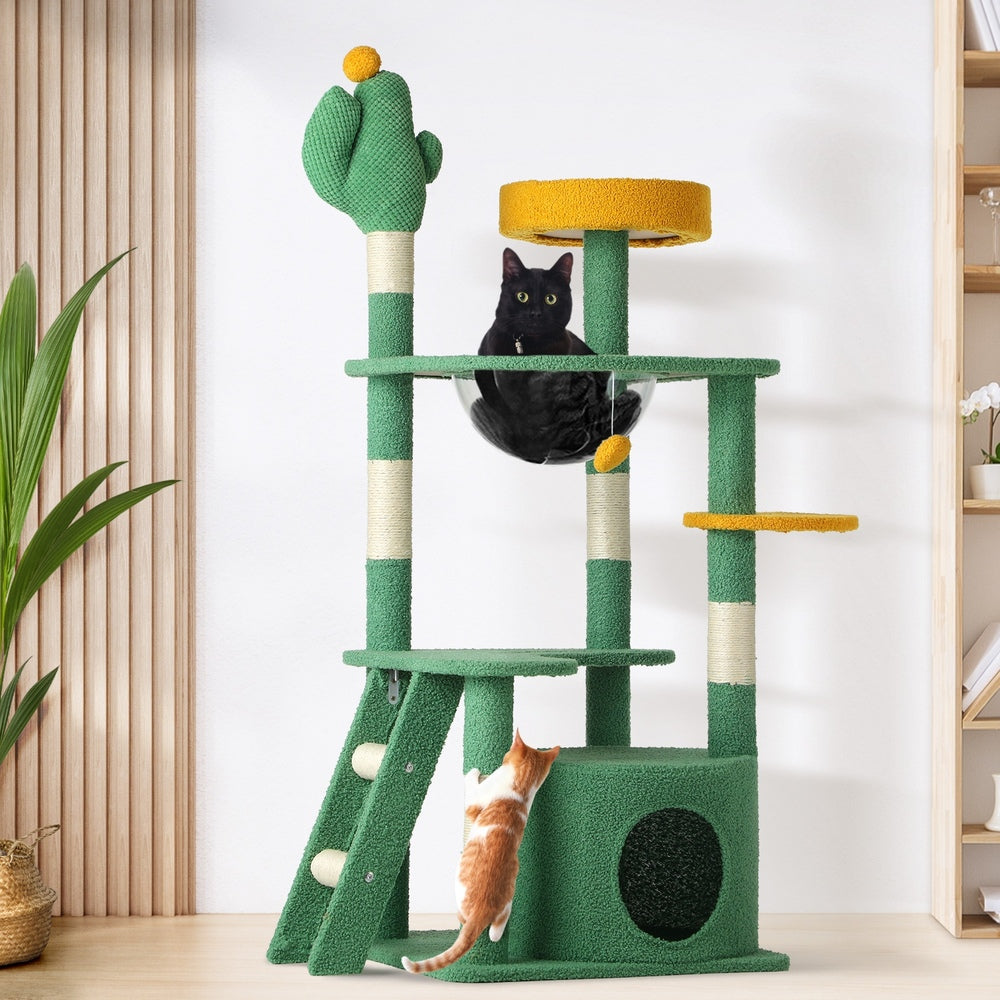 Cat Tree Tower Scratching Post Pet Condo  130cm