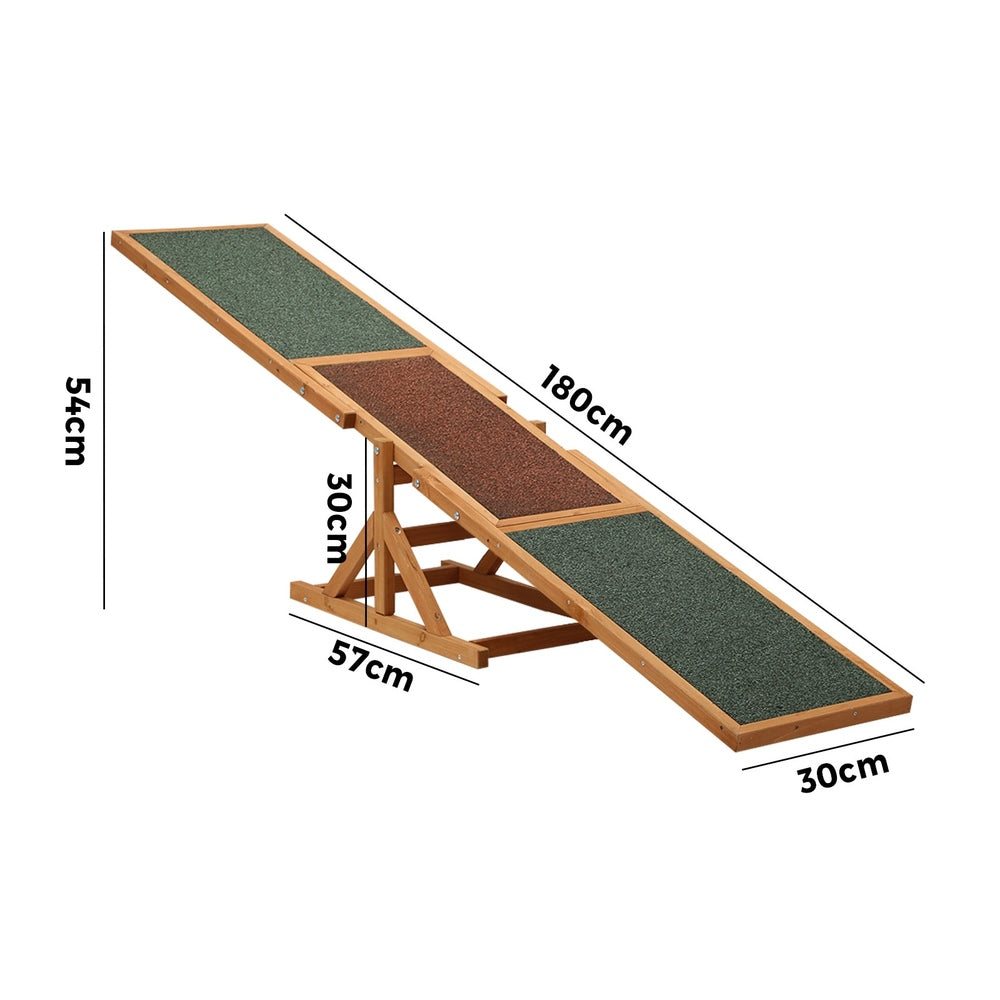 Seesaw Pet Hutch 180cm Plank 70kg Capacity
