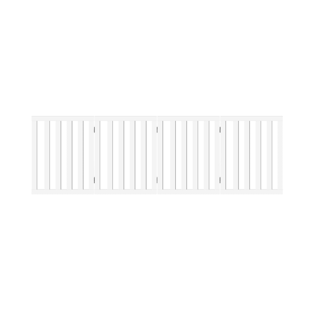 Wooden Dog Fence Pet Gate with 4 Panels