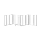 Wooden Dog Fence Pet Gate with 4 Panels
