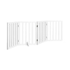 Wooden Dog Fence Pet Gate with 4 Panels