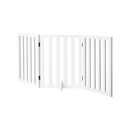 Wooden Dog Fence Pet Gate 3 Panels