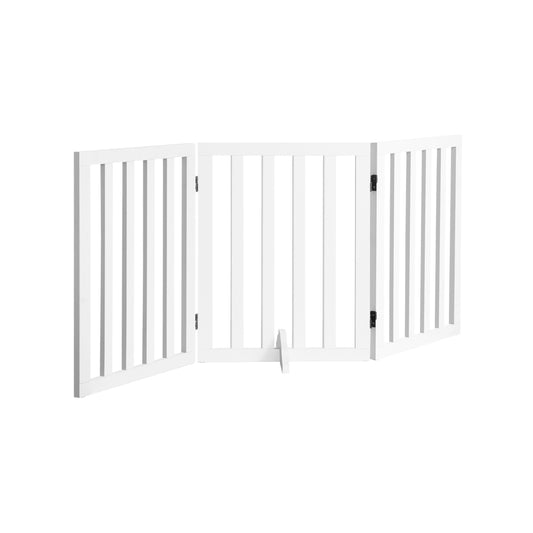Wooden Dog Fence Pet Gate 3 Panels