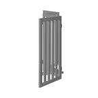 Grey Wooden Pet Gate Dog Fence with 4 Panels 80cm