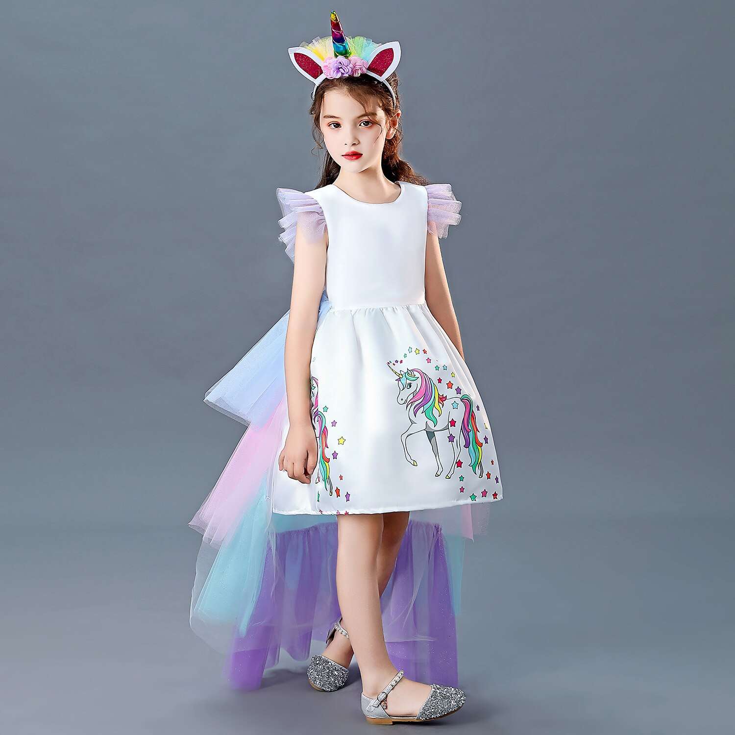 Unicorn Party Dress, Girls Unicorn Dress up, Girls Dress, Girls Birthday Dress, Unicorn Costume, Girls Unicorn Outfit, Unicorn Dress For Girls