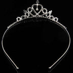 Crystal Rhinestone Crown Hair Bands For Kids Girl Headband Wedding Prom Tiaras Hair Jewellery Accessories