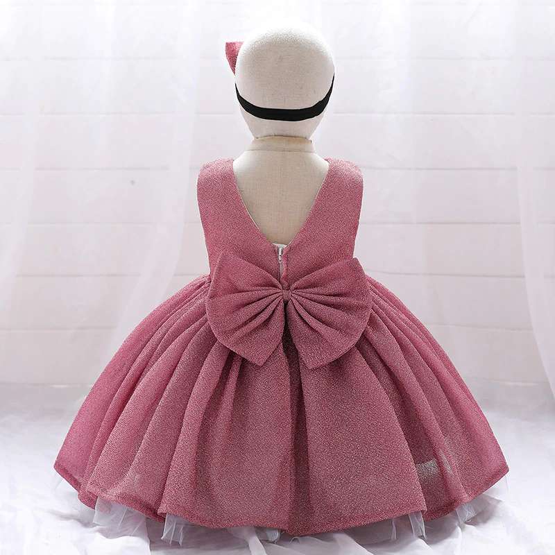 Lace Tulle Princess TUTU Girl Dress, Bridesmaid Fairy Dress, Big Bow children Dresses, Formal Ball Gown For Girl Child, Party Prom Dress