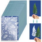 40Pcs Solar Printing Kit Cyanotype Sun Art Paper Sensitivity Nature Printing Craft kit Gifts to make DIY Kit