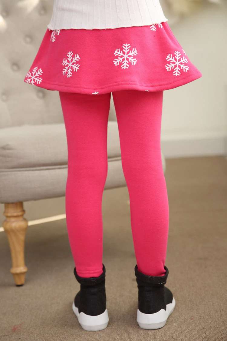 Winter Skirt pants for Girls, Warm Leggings Skirt-pants , Winter Leggings With Skirt, Winter Pants