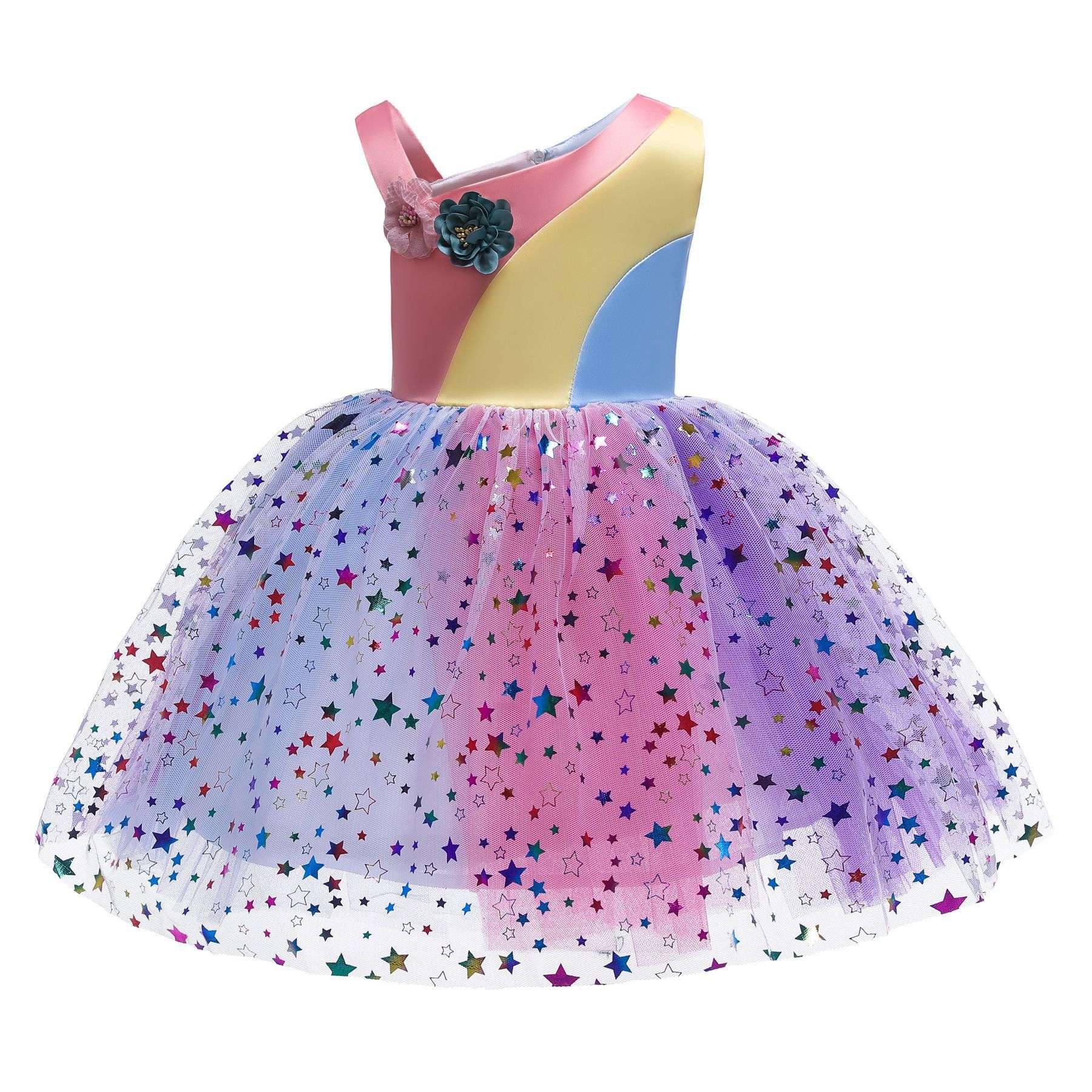 Elegant Girl Dresses, Sequins Princess Dress Baby Girl Birthday Party Prom Gown Baptism Party Dress Kids Clothes, Girls Tutu Dress