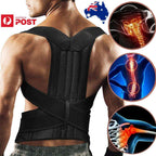 Back Posture Corrector Lumbar Shoulder Support Brace Belt Magnetic Women Men from HRIDZ