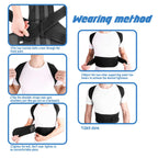 Back Posture Corrector Lumbar Shoulder Support Brace Belt Magnetic Women Men from HRIDZ