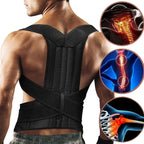 Back Posture Corrector Lumbar Shoulder Support Brace Belt Magnetic Women Men from HRIDZ