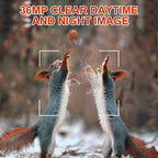 Fast Trigger Wildlife Scouting Trail Camera IP66 Waterproof, 1080P 36MP for Monitoring