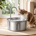 i.Pet 3.2L Cat Water Fountain Pet Feeder Dog Drinking Dispenser 304 Stainless Steel