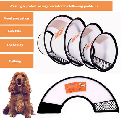 PawfectFriend Pet Protective Collar For Small Large Dogs Anti Bite Grasping Licking Recovery Cone