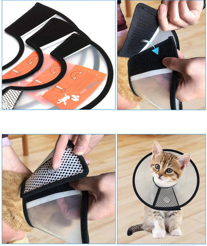 PawfectFriend Pet Protective Collar For Small Large Dogs Anti Bite Grasping Licking Recovery Cone