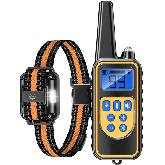 PawfectFriend Dog Training Collar Orange colour with Remote IPX7 Waterproof 3 Training Modes