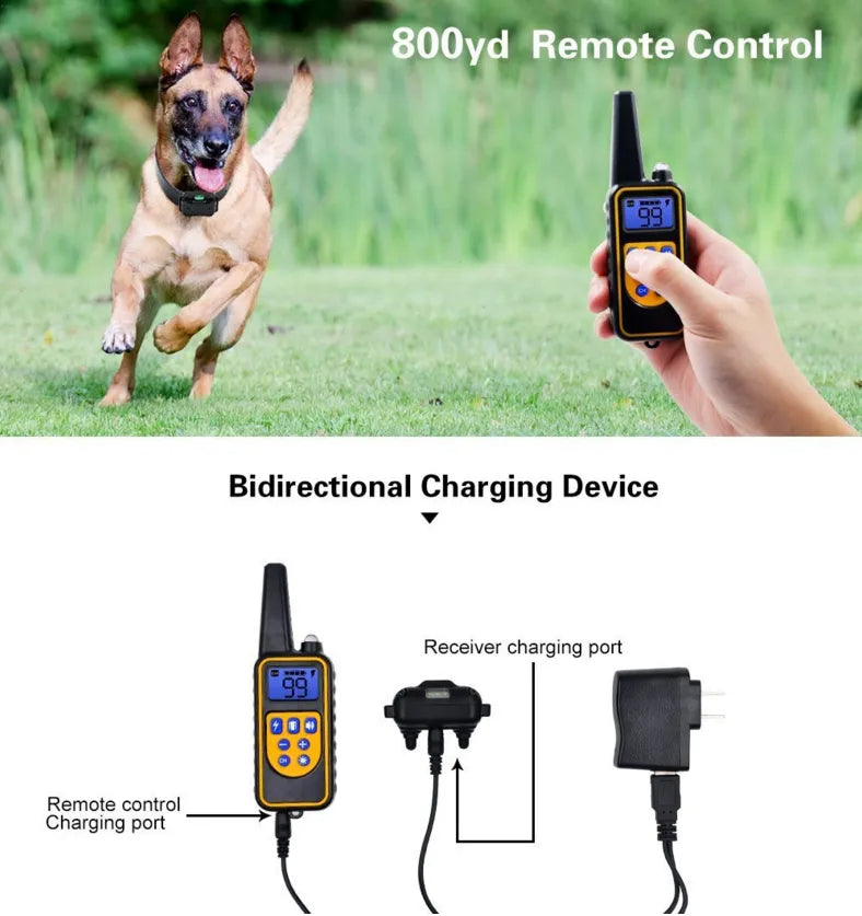 PawfectFriend Dog Training Collar Remote Control Sound Vibration Zap Waterproof E-Collar