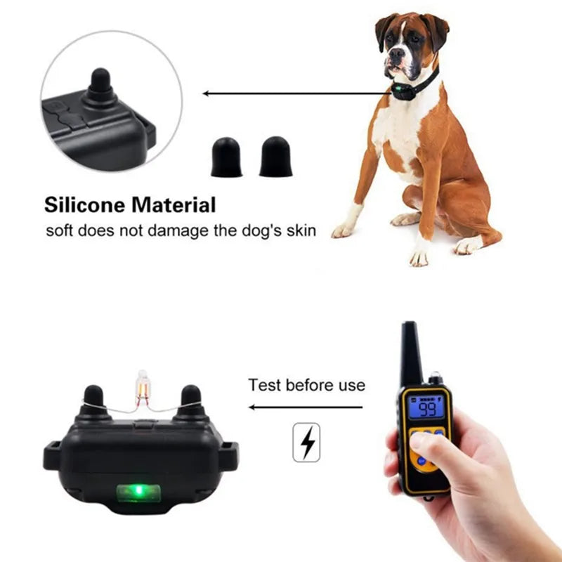 PawfectFriend Dog Training Collar Remote Control Sound Vibration Zap Waterproof E-Collar