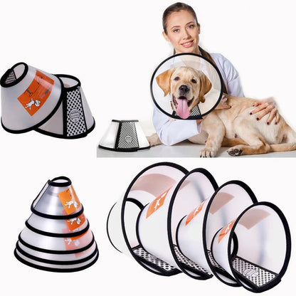 PawfectFriend Pet Protective Collar For Small Large Dogs Anti Bite Grasping Licking Recovery Cone
