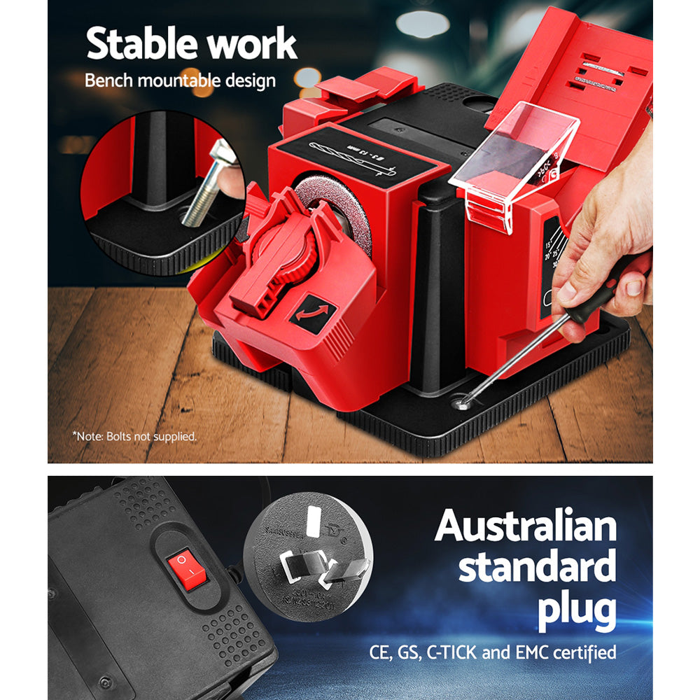 Giantz Tool Sharpener Electric Drill Bit Knife Scissor Chisel Planer Grinder