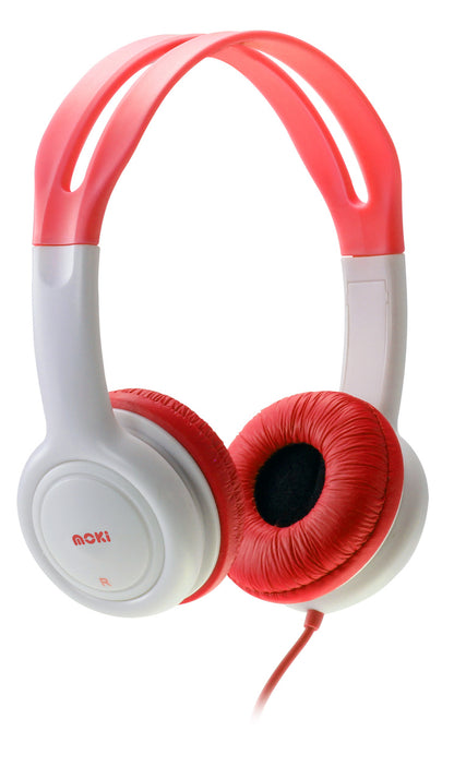 MOKI Volume Limited Kids Red Headphones