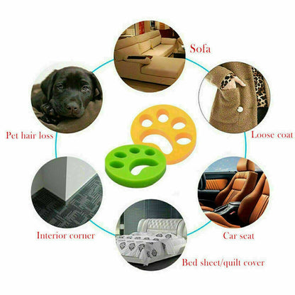 2Pcs Pet Hair Remover Floating Fur Catcher Laundry Lint Dog Cat Washing Machine