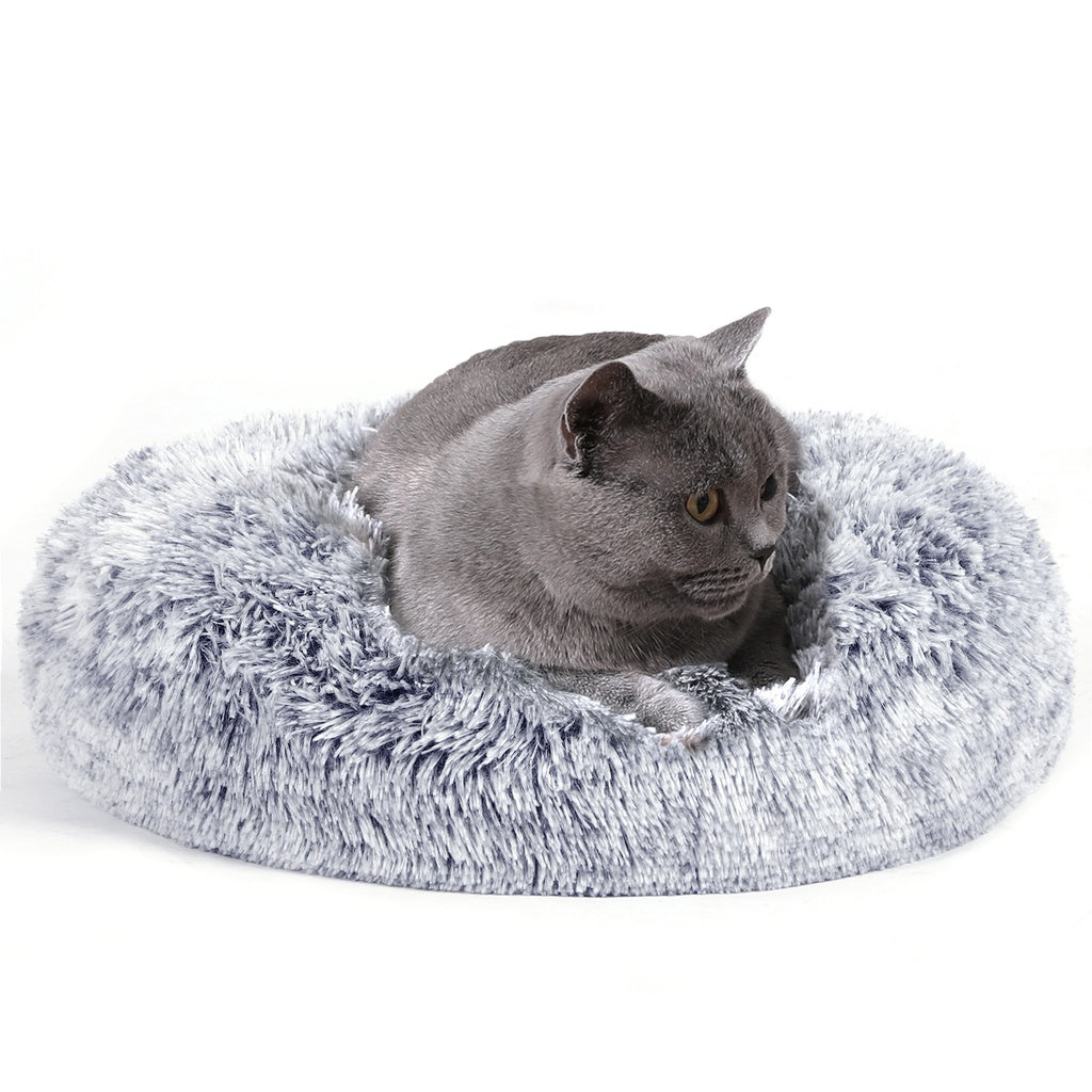 FEANDREA 50cm Dog Bed with Removable Washable Cover Grey