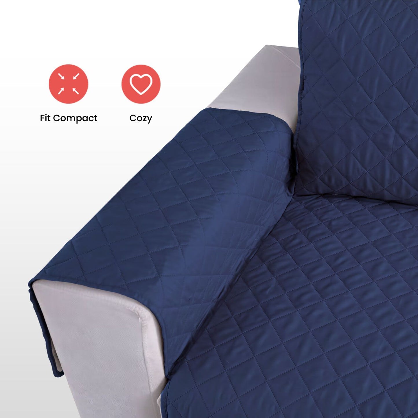 FLOOFI Pet Sofa Cover 1 Seat (Blue) FI-PSC-101-SMT