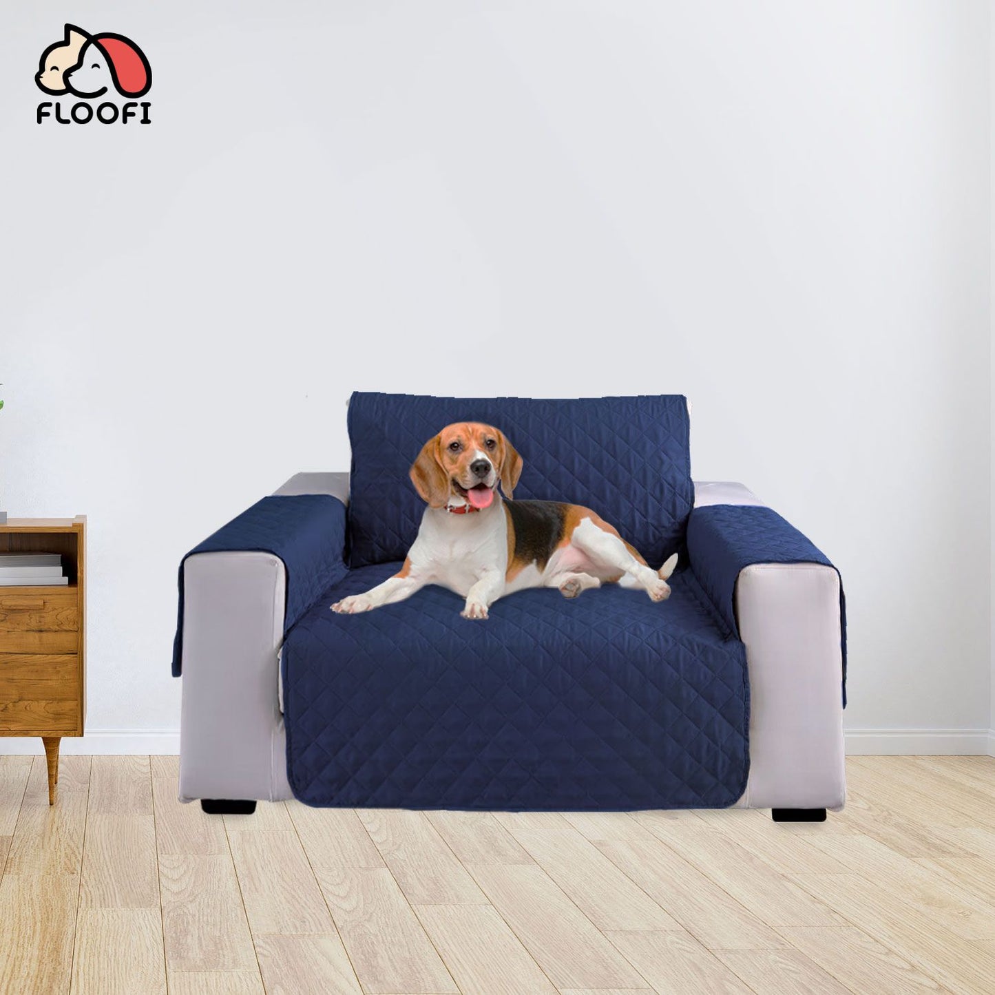 FLOOFI Pet Sofa Cover 1 Seat (Blue) FI-PSC-101-SMT