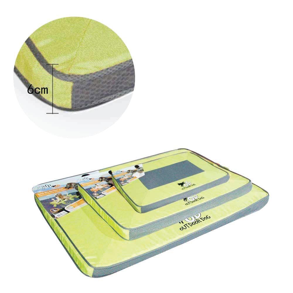 L Outdoor Dog Mat Quick Dry - Green Pet Cooling Pads Outside Mattress AFP