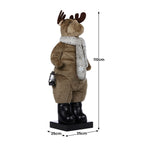 Christabelle 1.1m Musical LED Animated Christmas Moose Decoration Light-Up Lantern Ornament