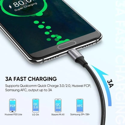 UGREEN 60126 UGREEN USB A to C Quick Charging Cable 1M