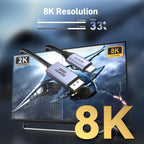 BENFEI 412GY Bidirectional USB-C to DisplayPort V1.4 (Support Thunderbolt 4, 8K@60Hz ) Cable 1.8M