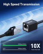 BENFEI 435BK-3M RJ45 Extension Male/Female Patch cords Cat6 1000Mbps 3M