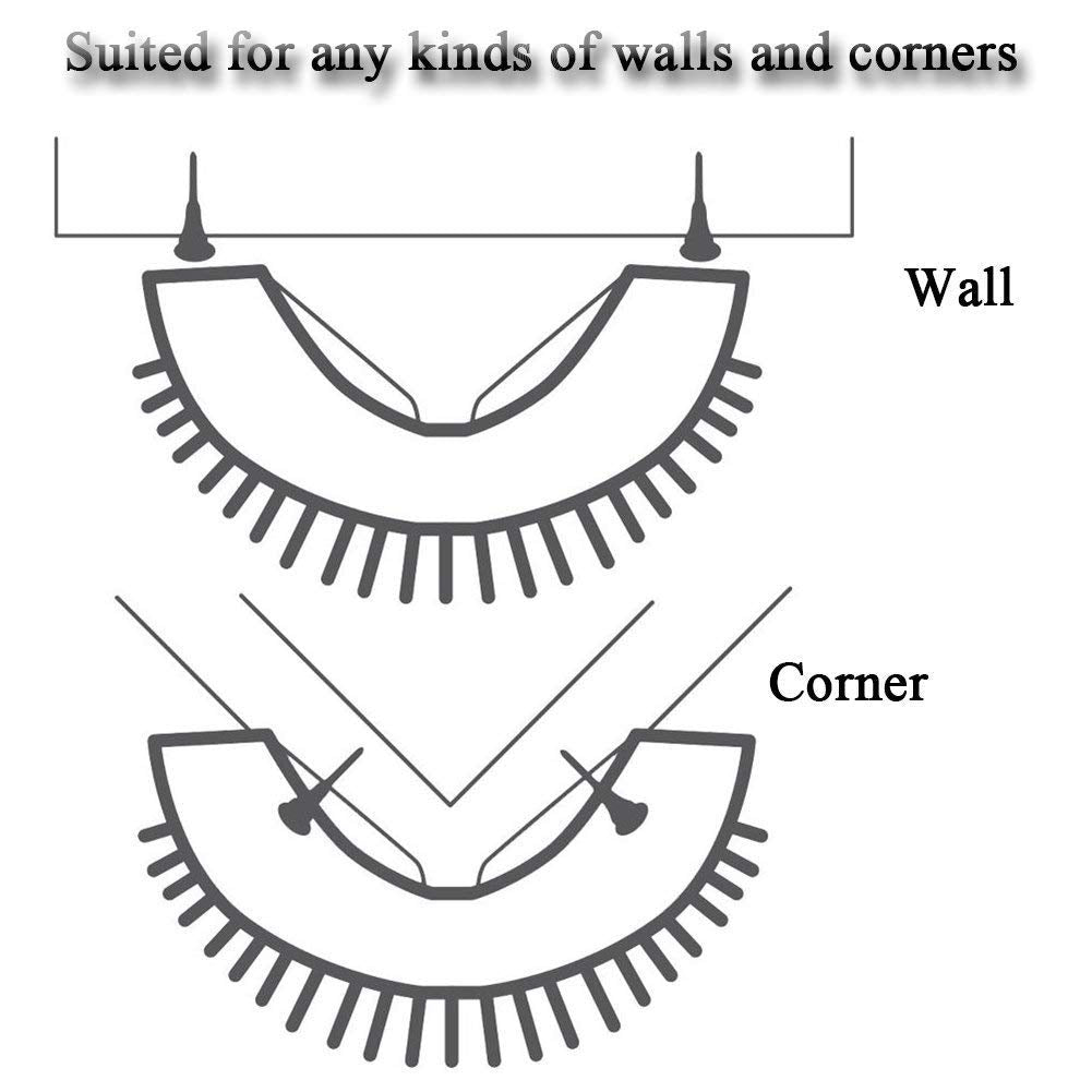 Cat Self Groomer Catnip Dog Cat Toy Corner Groomer Wall Corner Scratcher Comb Grooming Massage Brush