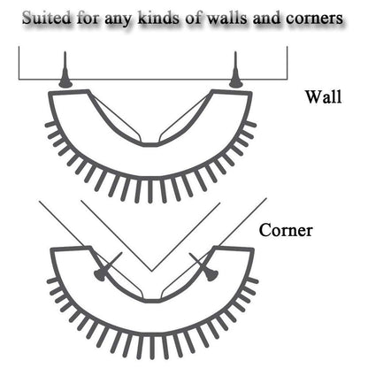 Cat Self Groomer Catnip Dog Cat Toy Corner Groomer Wall Corner Scratcher Comb Grooming Massage Brush