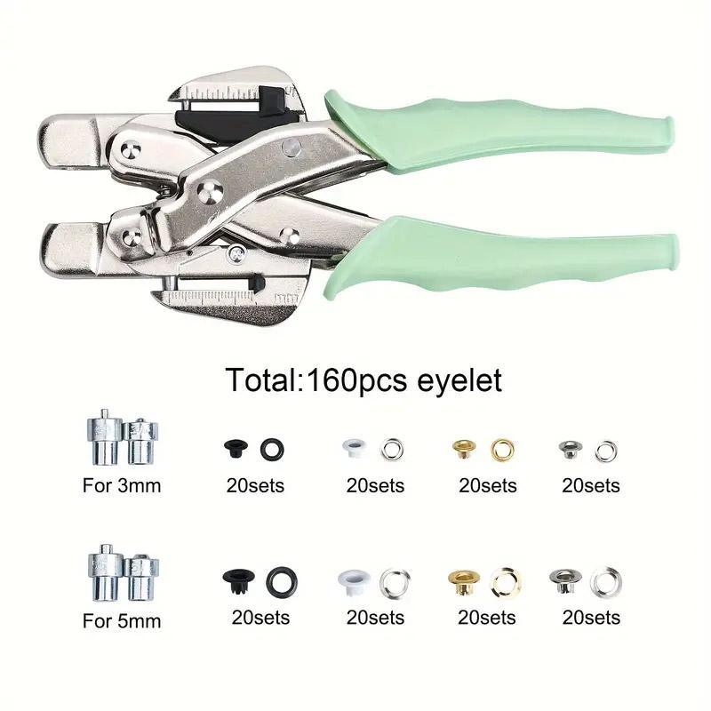 Air Eye Pliers Multi Function Variable Punching Pliers for Leather Craft DIY Use