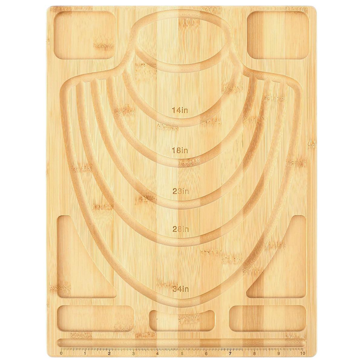 Wooden Beading Board DIY Bracelet Anklet String Design Bead Decoration Plate