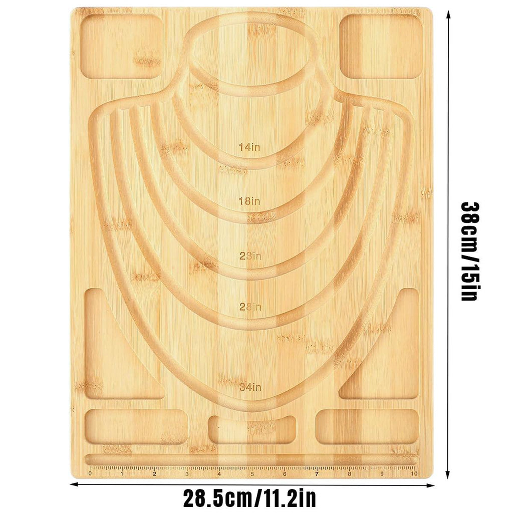 Wooden Beading Board DIY Bracelet Anklet String Design Bead Decoration Plate