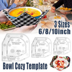 Quilting Ruler Bowl Mat Table Placemat Cozy Acrylic Durable Patchwork Craft Tool