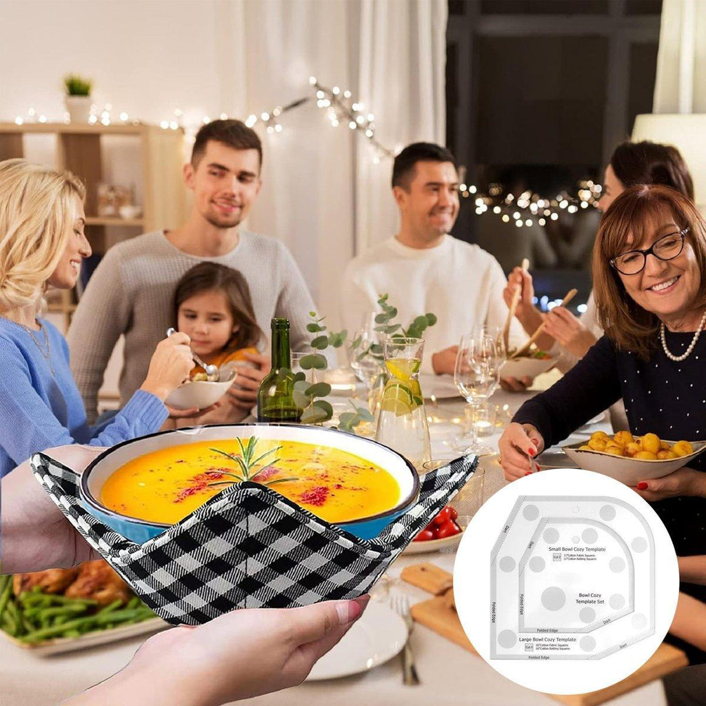 Quilting Ruler Bowl Mat Table Placemat Cozy Acrylic Durable Patchwork Craft Tool