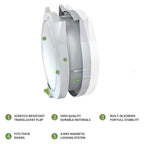 Cat Ear Pet Door for Cats and Dogs Easy In and Out Access Durable Pet Supplies - White