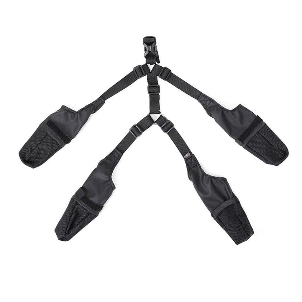 Dog Adjustable Suspender Boots Waterproof Dog Shoes Anti-Slip Pet Paw Protector - M